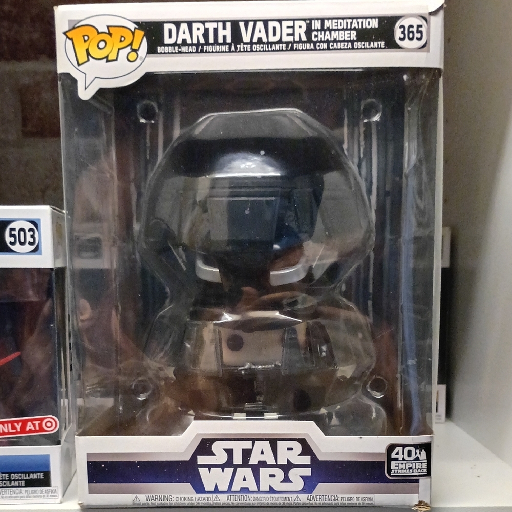 Funko Pop Darth Vader in Meditation Chamber - Black and Gray